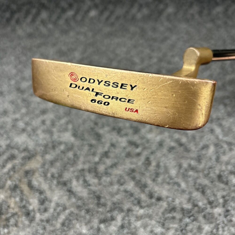 Odyssey Dual Force 660 Putter Bronze Blade Right Hand Steel Shaft 33.5”